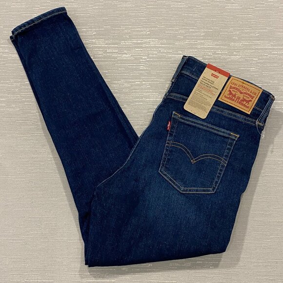 Levi's 720 Jeans Womens 31 x 28 High Rise Super Skinny Medium Wash Stretch Denim - Picture 1 of 14
